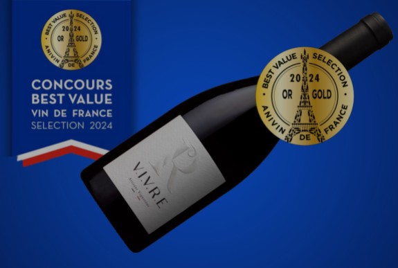 Médaille d'Or ANIVIN pour notre nouvelle cuvée VIVRE